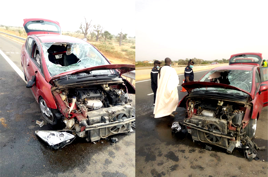 Le Saltigué Koromack Faye victime d’un accident sur l’autoroute à péage (Images) 1 Le Saltigué Koromack Faye victime d’un accident sur l’autoroute à péage (Images)