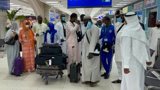 Oumra : Les images de l’arrivée des premiers pèlerins sénégalais à Médine 1 Oumra : Les images de l’arrivée des premiers pèlerins sénégalais à Médine