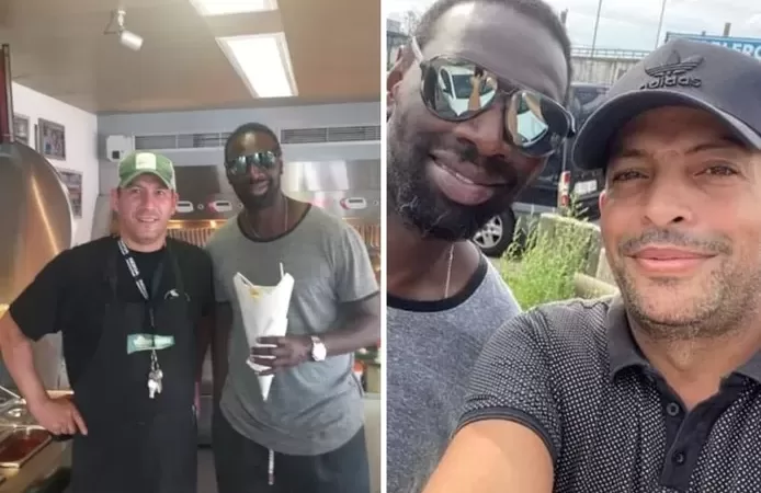 Omar Sy s’est régalé chez Robert la Frite à Charleroi