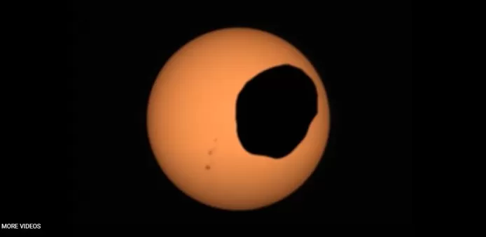 🌒 La NASA capture des images de l’éclipse solaire sur Mars