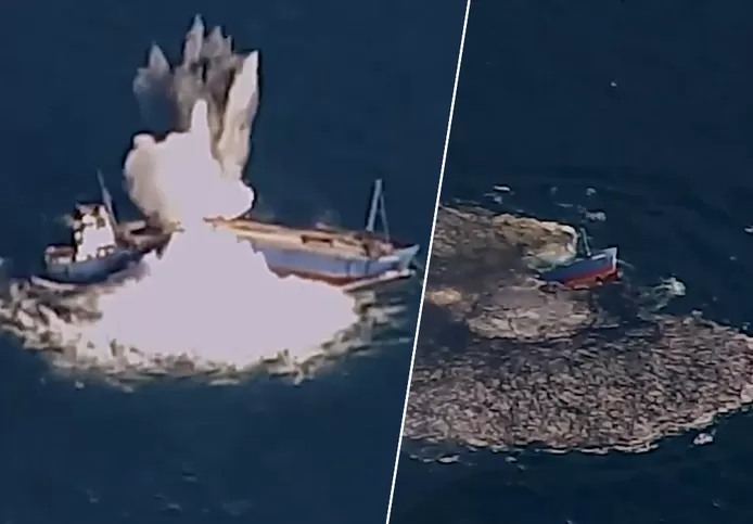 🇺🇸 (Vidéo) Une nouvelle bombe américaine détruit un navire en quelques secondes