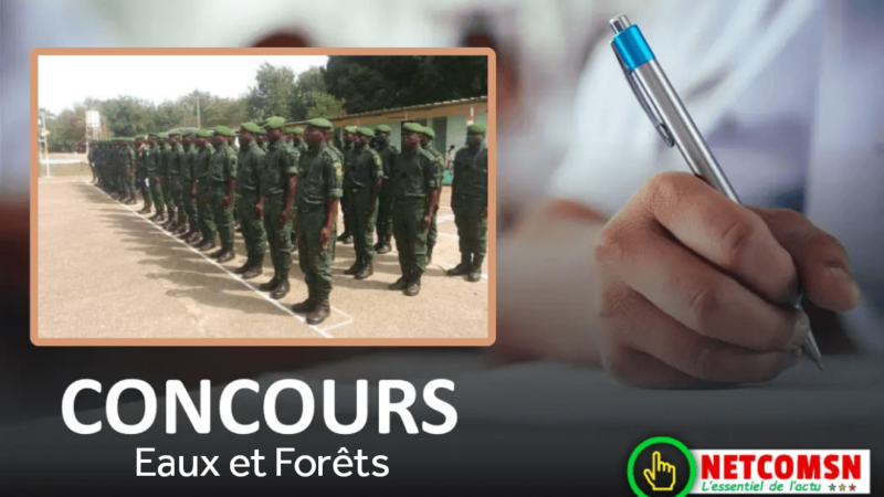🇸🇳 Concours Eaux et Forêts 2022 : Démarrage des inscriptions