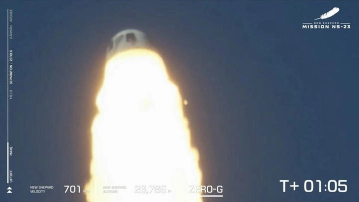 🇺🇸 États-Unis: la fusée de Blue Origin s'écrase après son décollage 1 🇺🇸 États-Unis: la fusée de Blue Origin s’écrase après son décollage