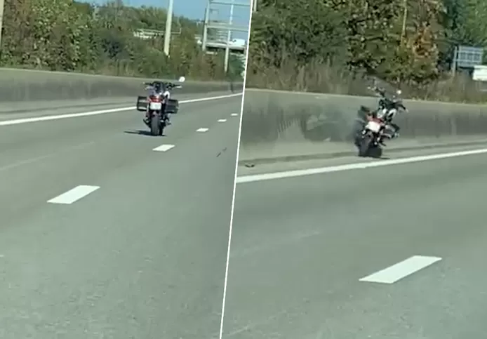 🇧🇪 Y a-t-il un pilote sur le Ring? Une moto sans conducteur aperçue à Anvers (Vidéo) 1 🇧🇪 Y a-t-il un pilote sur le Ring? Une moto sans conducteur aperçue à Anvers (Vidéo)