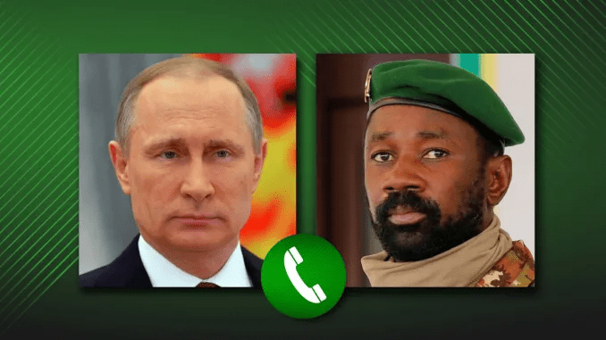 🇲🇱🇷🇺 Mali : Après un échange téléphonique, Poutine invite le Colonel Assimi Goïta en Russie
