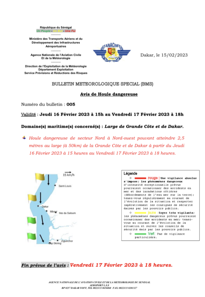 🇸🇳⚠️ Météo : Alerte à une houle dangereuse pouvant dépasser les 2,5 m à Dakar... 2 image 192