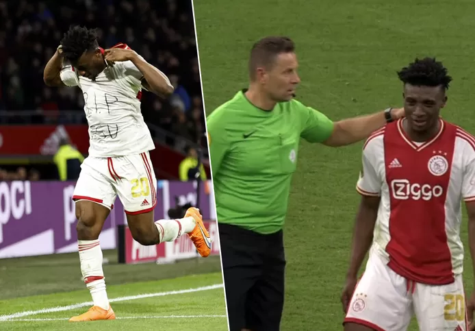 ️⚽️ Un joueur de l’Ajax enlève son maillot pour rendre hommage à Christian Atsu, l’arbitre refuse de lui donner un carton jaune 1 ️⚽️ Un joueur de l’Ajax enlève son maillot pour rendre hommage à Christian Atsu, l’arbitre refuse de lui donner un carton jaune