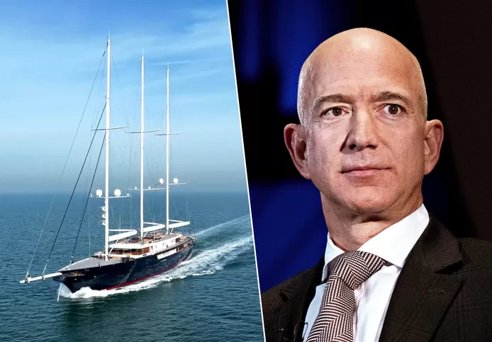 ⛵️ Le super yacht de Jeff Bezos repéré en mer du Nord 1 ⛵️ Le super yacht de Jeff Bezos repéré en mer du Nord
