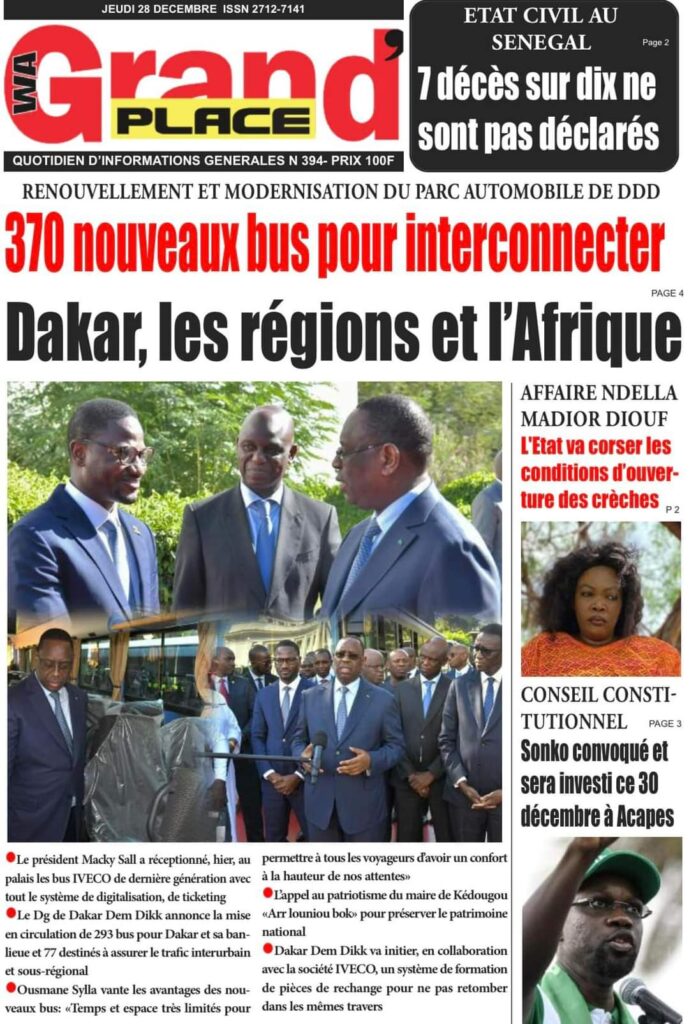 🇸🇳 Les gros titres du jour au Sénégal : Jeudi 28 Décembre 2023 13 1000038325