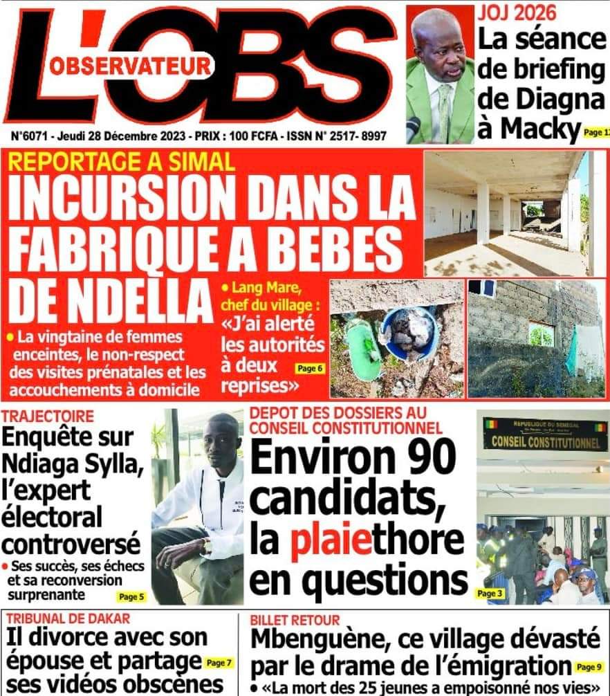 🇸🇳 Les gros titres du jour au Sénégal : Jeudi 28 Décembre 2023 31 FB IMG 1703744585055 1