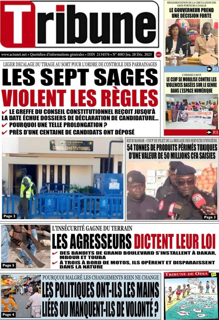 🇸🇳 Les gros titres du jour au Sénégal : Jeudi 28 Décembre 2023 30 FB IMG 1703744586939 1