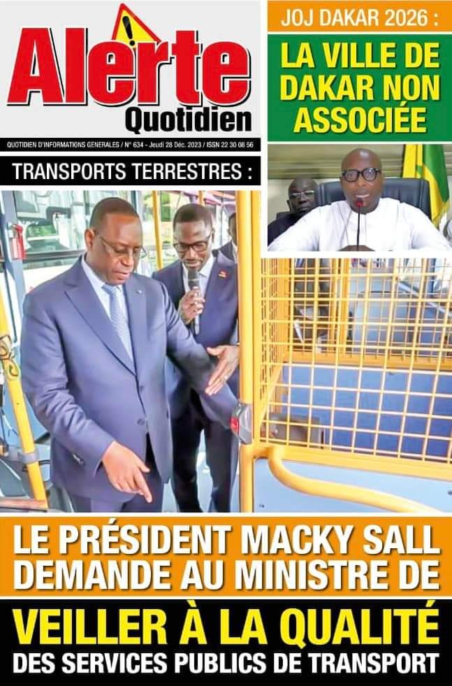 🇸🇳 Les gros titres du jour au Sénégal : Jeudi 28 Décembre 2023 8 FB IMG 1703744621009 1