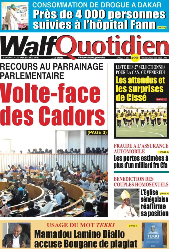 🇸🇳 Les gros titres du jour au Sénégal : Vendredi 29 Décembre 2023 39 FB IMG 1703830833131