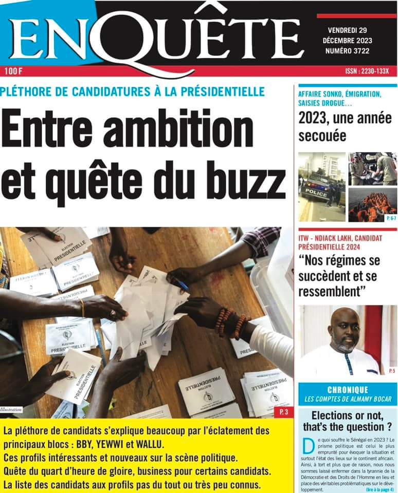 🇸🇳 Les gros titres du jour au Sénégal : Vendredi 29 Décembre 2023 37 FB IMG 1703830835740