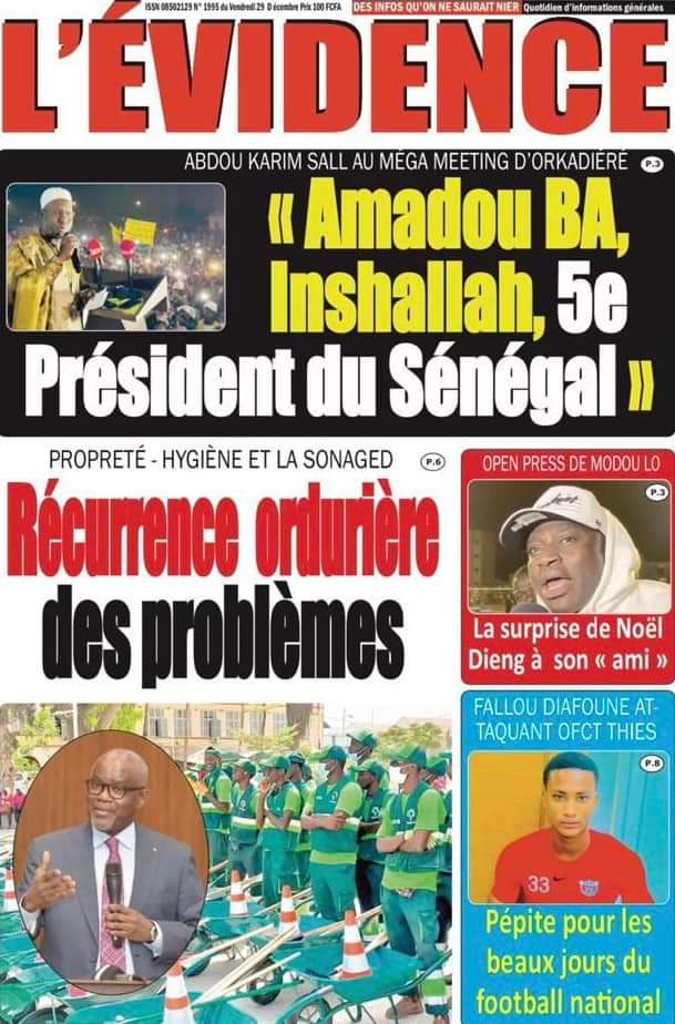 🇸🇳 Les gros titres du jour au Sénégal : Vendredi 29 Décembre 2023 32 FB IMG 1703830845022