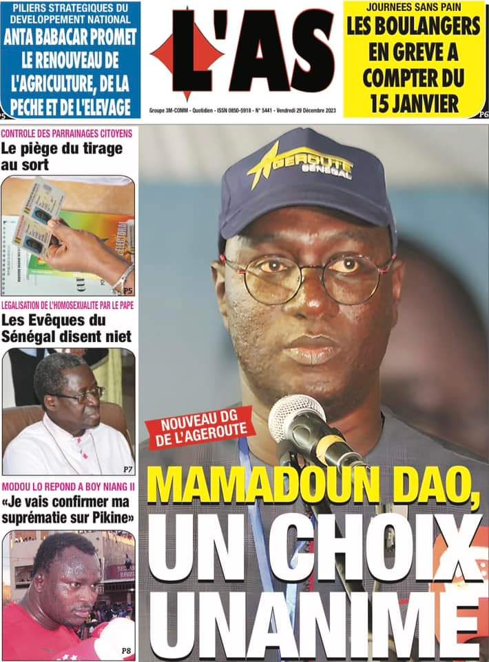 🇸🇳 Les gros titres du jour au Sénégal : Vendredi 29 Décembre 2023 31 FB IMG 1703830846453
