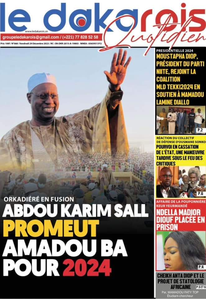 🇸🇳 Les gros titres du jour au Sénégal : Vendredi 29 Décembre 2023 27 FB IMG 1703830852210