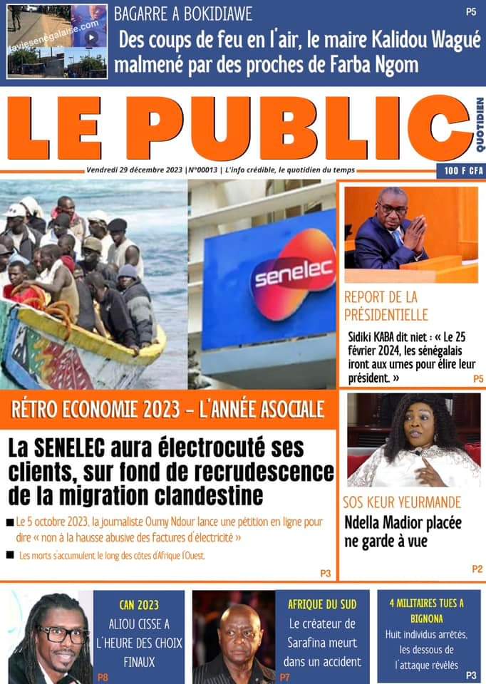 🇸🇳 Les gros titres du jour au Sénégal : Vendredi 29 Décembre 2023 25 FB IMG 1703830855023