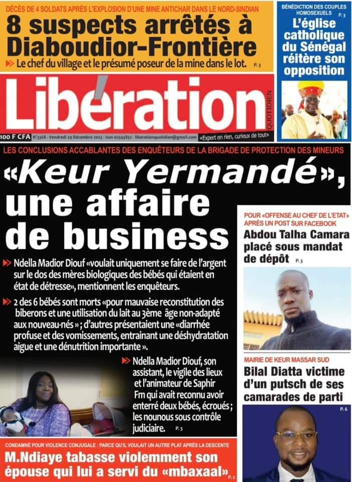 🇸🇳 Les gros titres du jour au Sénégal : Vendredi 29 Décembre 2023 19 FB IMG 1703830863432