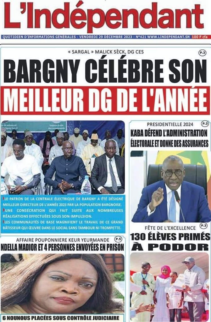 🇸🇳 Les gros titres du jour au Sénégal : Vendredi 29 Décembre 2023 10 FB IMG 1703830875389