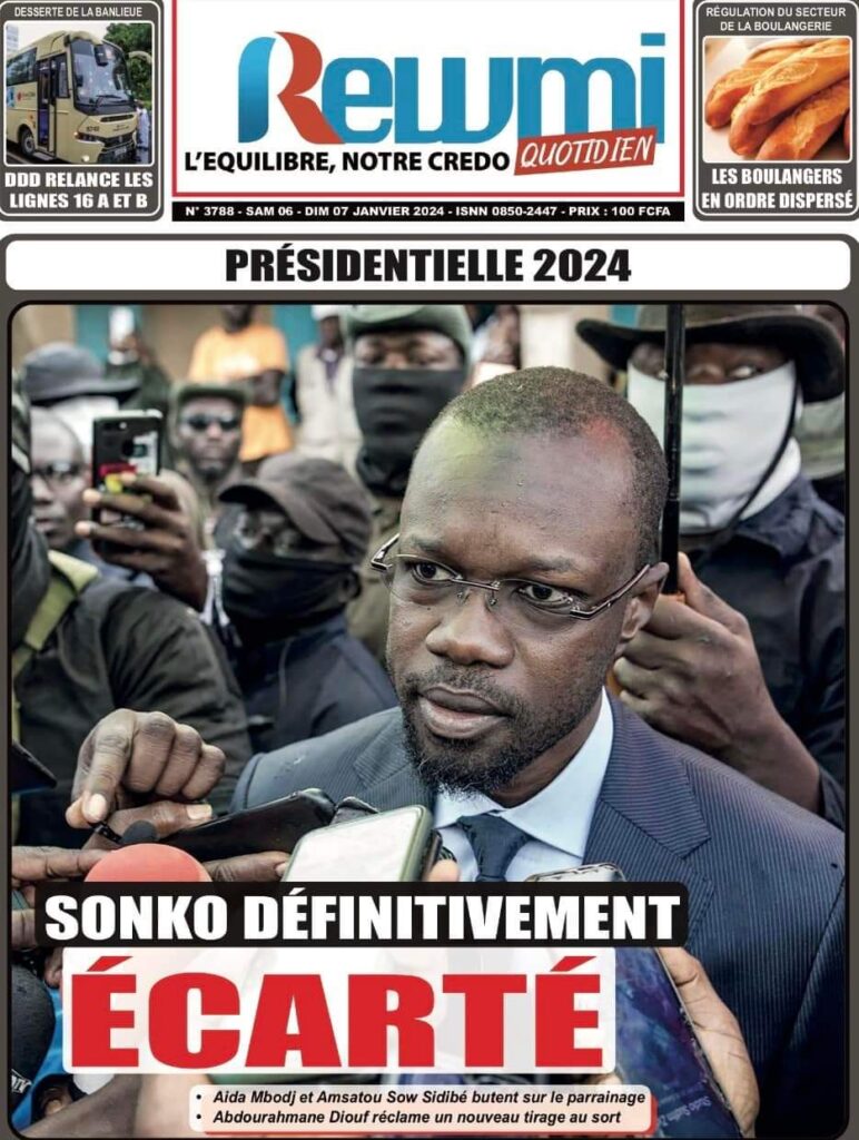 🇸🇳 Les gros titres du jour au Sénégal : Samedi 06 Janvier 2024 7 1000041286