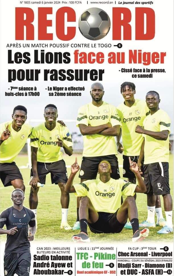 🇸🇳 Les gros titres du jour au Sénégal : Samedi 06 Janvier 2024 39 1000041291
