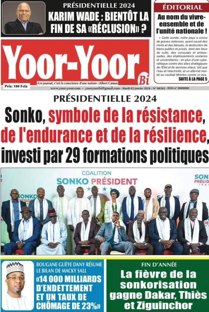 🇸🇳 Les gros titres du jour au Sénégal : Mardi 02 Janvier 2024 39 FB IMG 1704176993695
