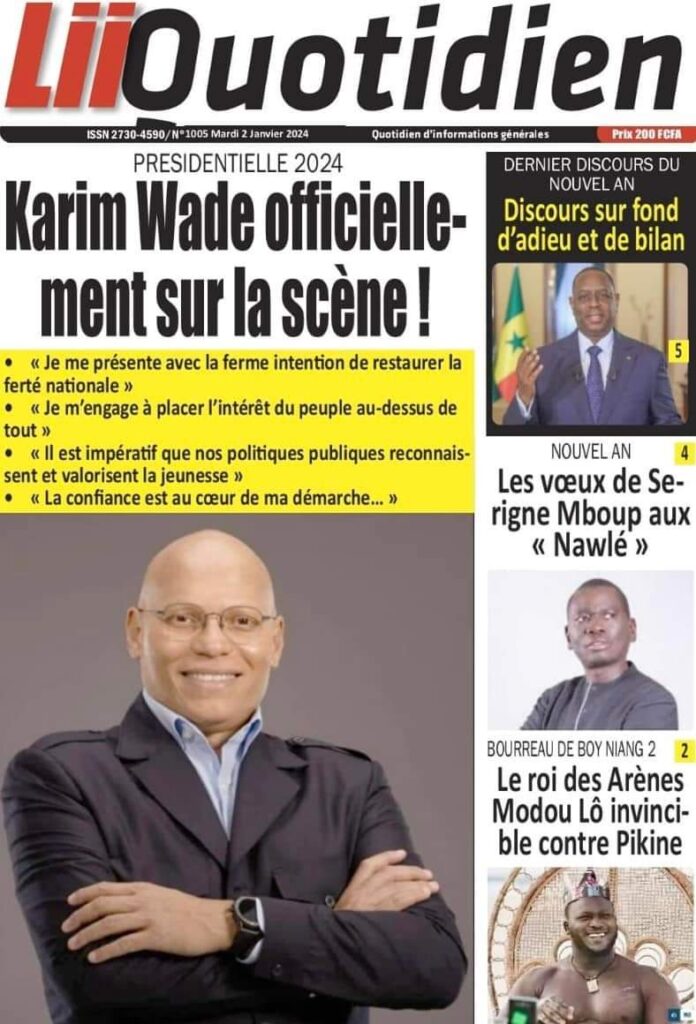 🇸🇳 Les gros titres du jour au Sénégal : Mardi 02 Janvier 2024 26 FB IMG 1704177014644