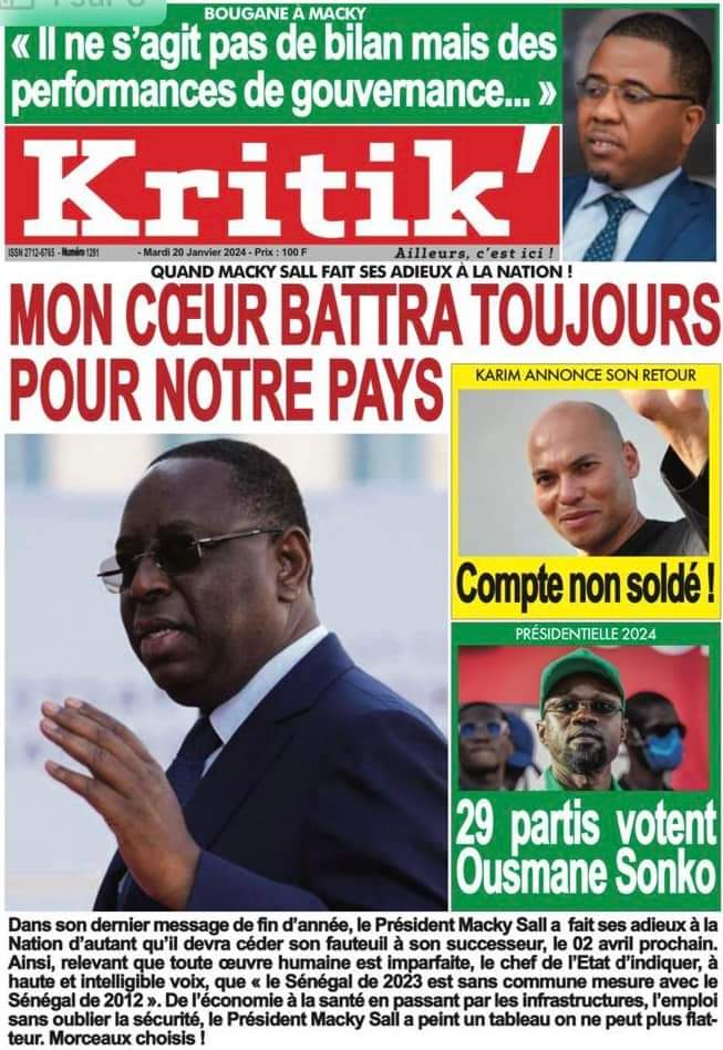 🇸🇳 Les gros titres du jour au Sénégal : Mardi 02 Janvier 2024 13 FB IMG 1704177033963