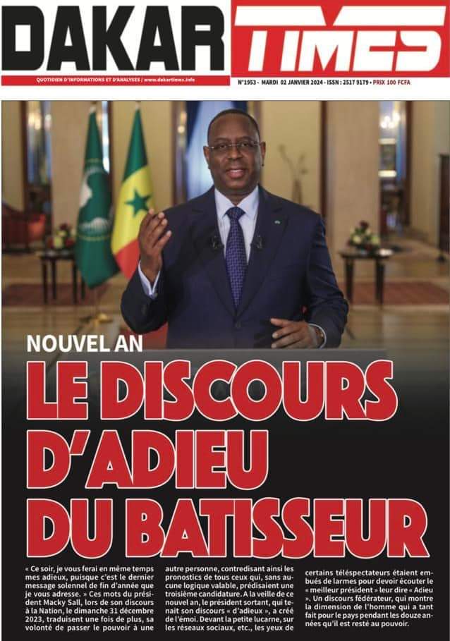 🇸🇳 Les gros titres du jour au Sénégal : Mardi 02 Janvier 2024 7 FB IMG 1704177043550