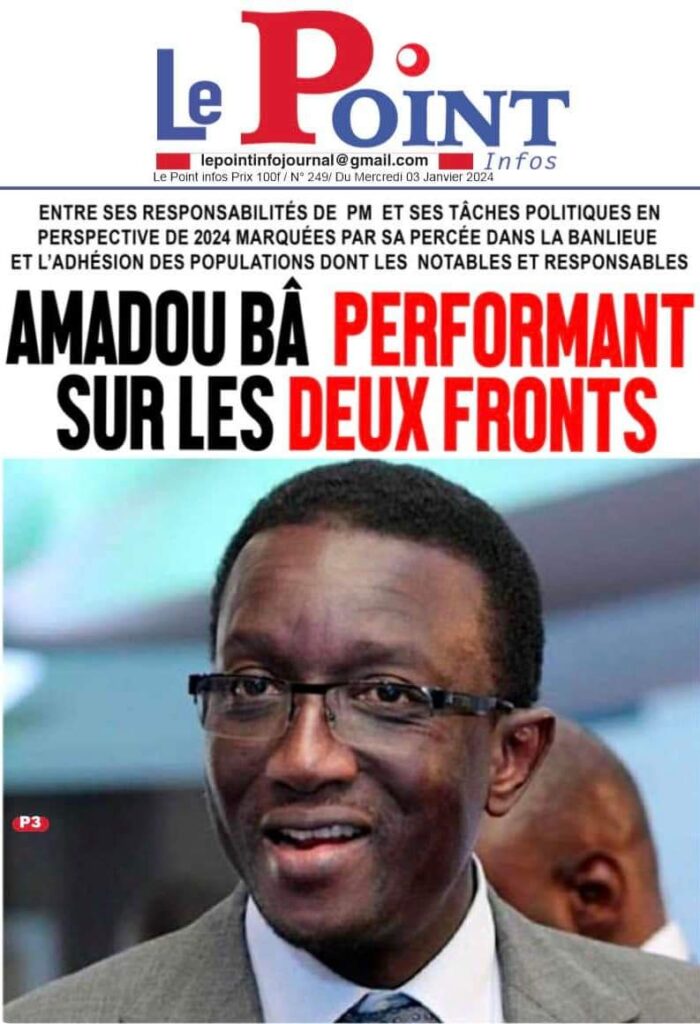 🇸🇳 Les gros titres du jour au Sénégal : Mercredi 03 Janvier 2024 6 FB IMG 1704263855934 3