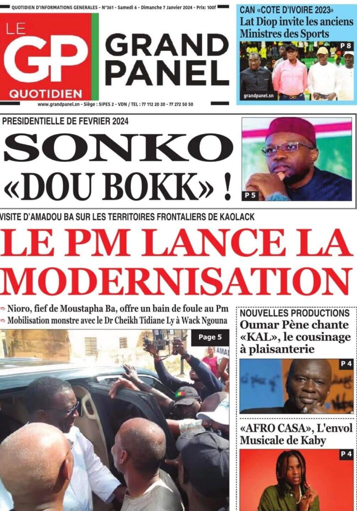 🇸🇳 Les gros titres du jour au Sénégal : Samedi 06 Janvier 2024 4 FB IMG 1704522717993