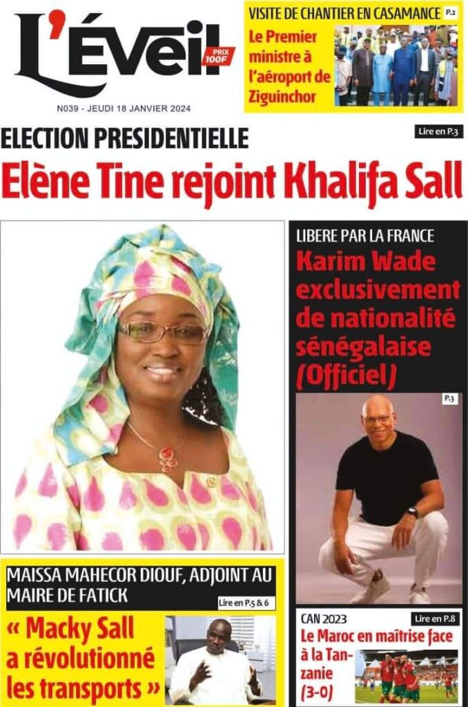 🇸🇳 Les gros titres du jour au Sénégal : Jeudi 18 Janvier 2024 24 FB IMG 1705567310387