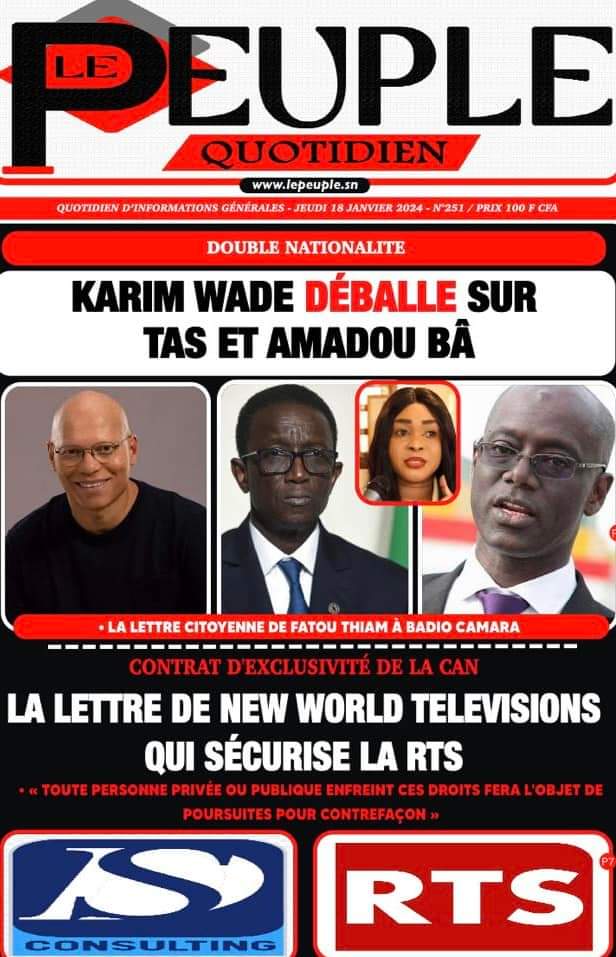 🇸🇳 Les gros titres du jour au Sénégal : Jeudi 18 Janvier 2024 19 FB IMG 1705567318204