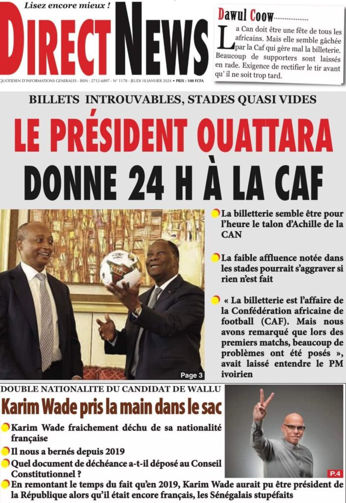 🇸🇳 Les gros titres du jour au Sénégal : Jeudi 18 Janvier 2024 9 FB IMG 1705567333597