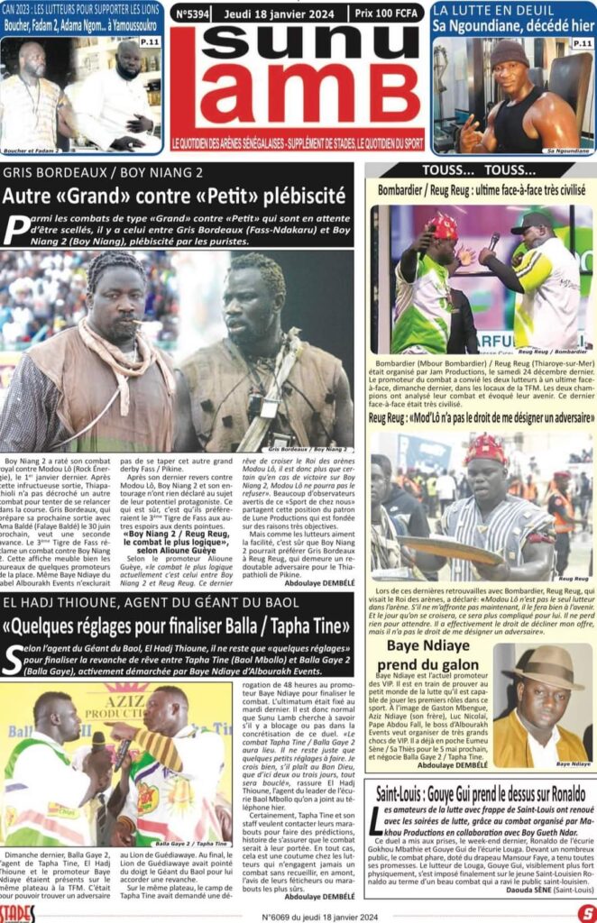 🇸🇳 Les gros titres du jour au Sénégal : Jeudi 18 Janvier 2024 49 FB IMG 1705567346474