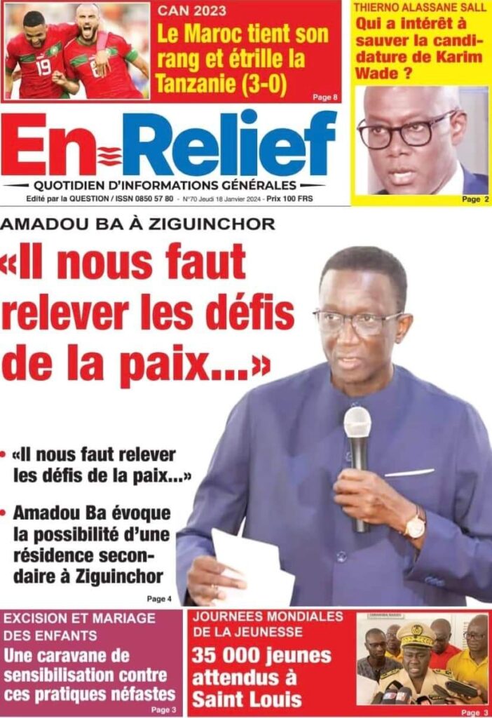 🇸🇳 Les gros titres du jour au Sénégal : Jeudi 18 Janvier 2024 51 FB IMG 1705567349809