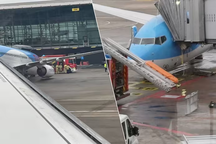 🇧🇪 Le train avant d'un Boeing 737 de TUI s'effondre à Brussels Airport 1 🇧🇪 Le train avant d’un Boeing 737 de TUI s’effondre à Brussels Airport