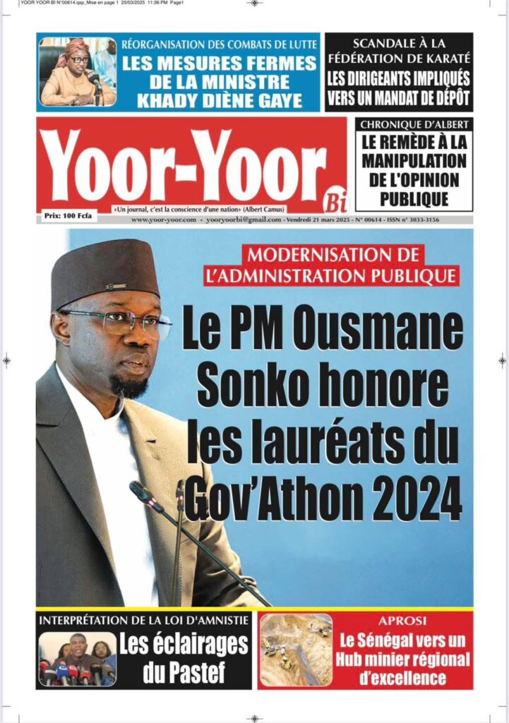 🇸🇳 Les gros titres du jour au Sénégal : Vendredi 21 Mars 2025 19 480801538 996045845958102 733524169450123079 n