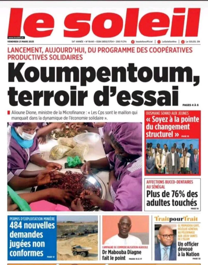 🇸🇳 Les gros titres du jour au Sénégal : Vendredi 21 Mars 2025 15 480970280 996046035958083 4231710755736783792 n
