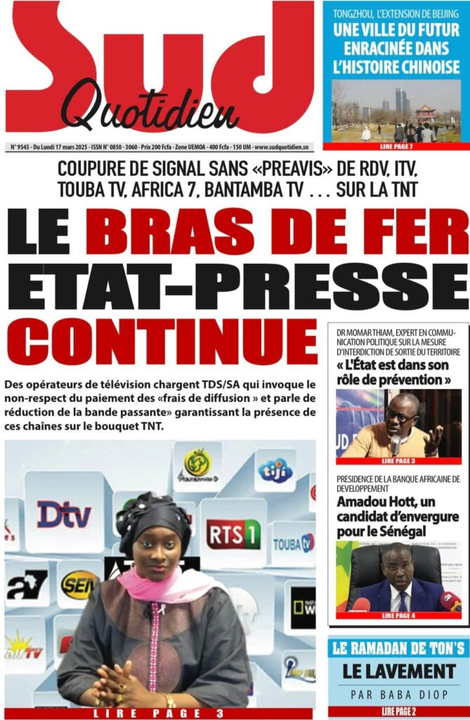 🇸🇳 Les gros titres du jour au Sénégal : Lundi 17 Mars 2025 5 FB IMG 1742189673239