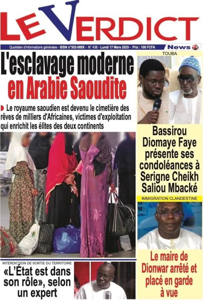 🇸🇳 Les gros titres du jour au Sénégal : Lundi 17 Mars 2025 22 FB IMG 1742189711236
