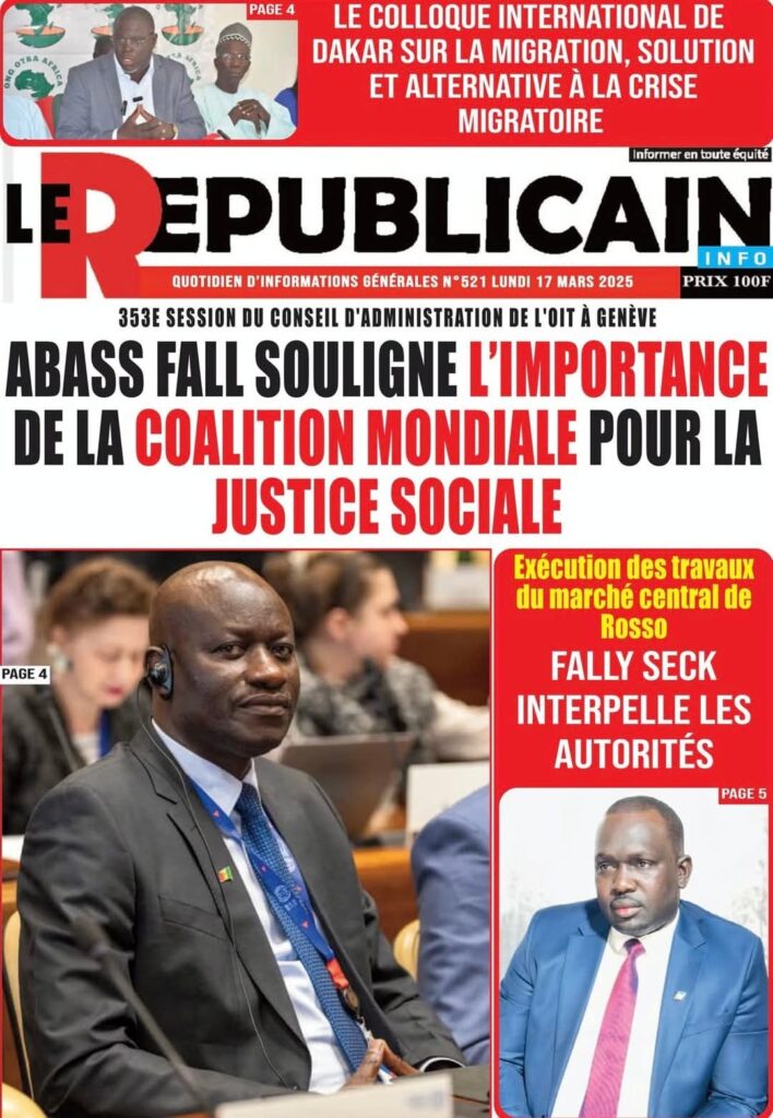 🇸🇳 Les gros titres du jour au Sénégal : Lundi 17 Mars 2025 26 FB IMG 1742189723456