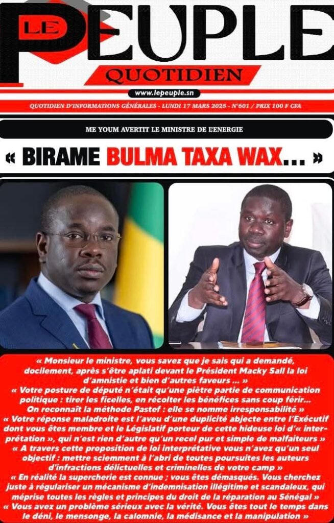 🇸🇳 Les gros titres du jour au Sénégal : Lundi 17 Mars 2025 39 FB IMG 1742189756448