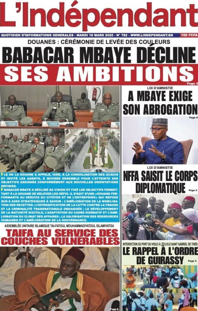 🇸🇳 Les gros titres du jour au Sénégal : Mardi 18 Mars 2025 16 FB IMG 1742274816455