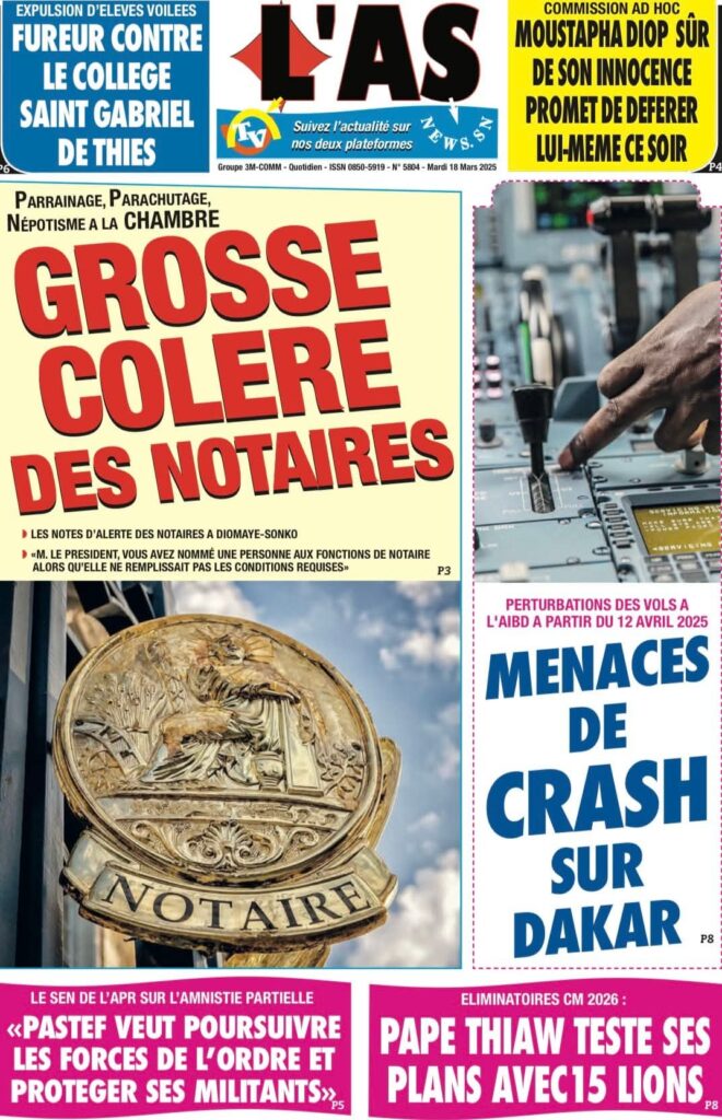 🇸🇳 Les gros titres du jour au Sénégal : Mardi 18 Mars 2025 15 FB IMG 1742274818018