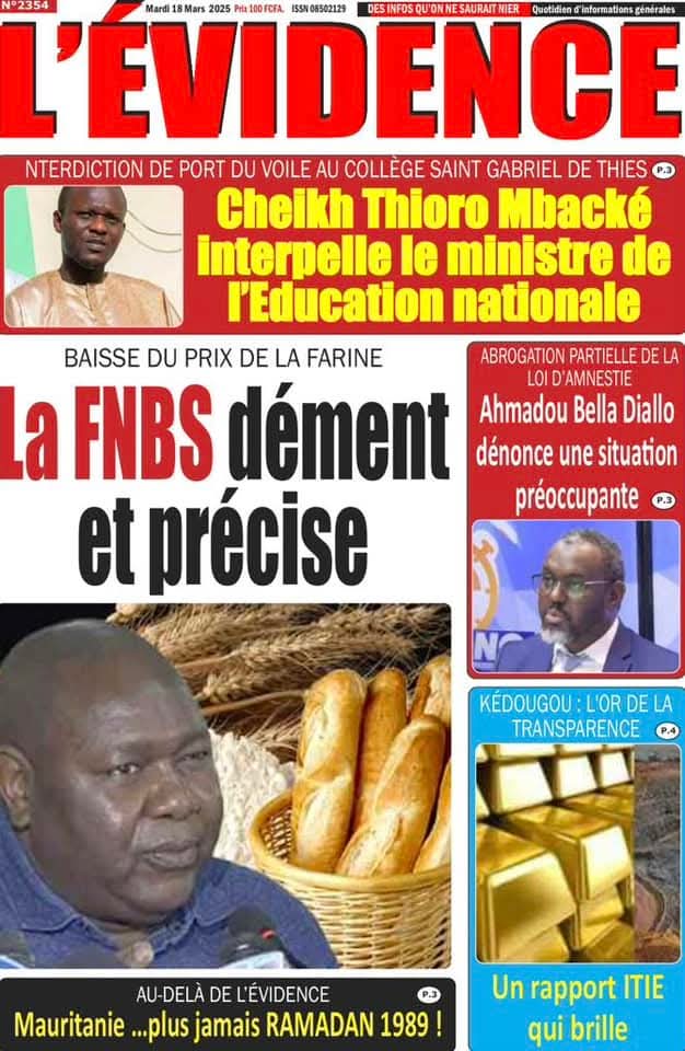 🇸🇳 Les gros titres du jour au Sénégal : Mardi 18 Mars 2025 30 FB IMG 1742274845196