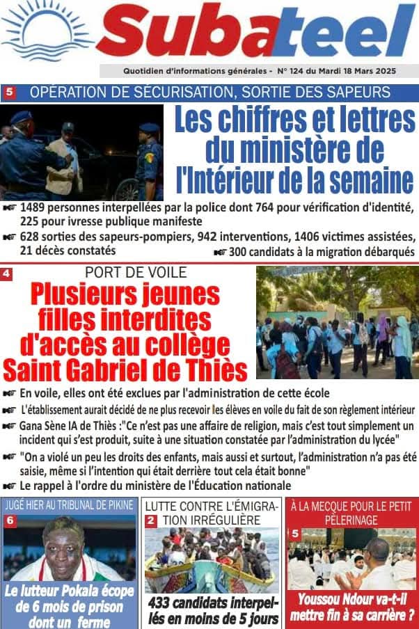 🇸🇳 Les gros titres du jour au Sénégal : Mardi 18 Mars 2025 33 FB IMG 1742274850120
