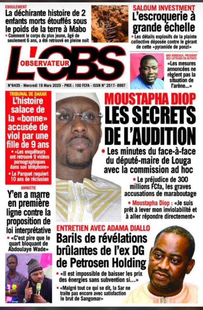 🇸🇳 Les gros titres du jour au Sénégal : Mercredi 19 Mars 2025 14 FB IMG 1742373228026