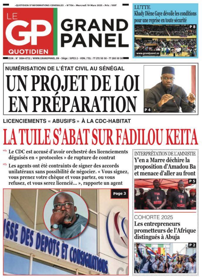 🇸🇳 Les gros titres du jour au Sénégal : Mercredi 19 Mars 2025 16 FB IMG 1742373229429
